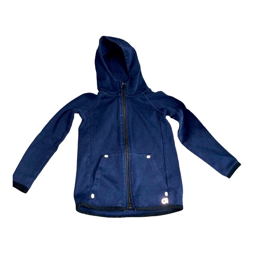 GapFit Toddler Boy Navy Zip-Up Hoodie Jacket Reflective Accents Size 4T